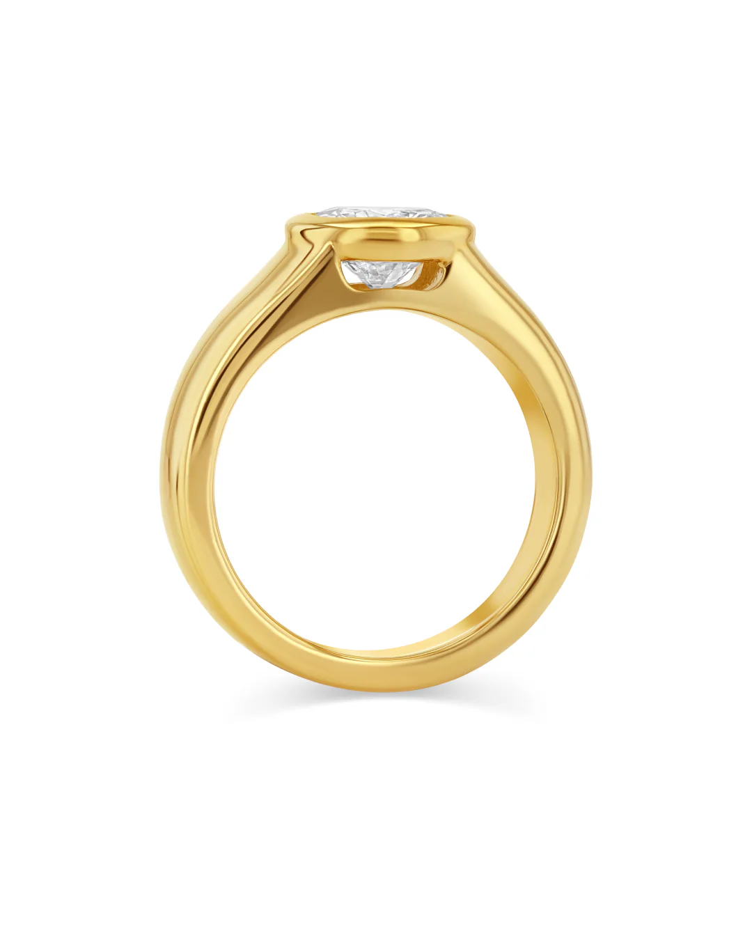 1.36ct Round Diamond Dune Ring - Image 2