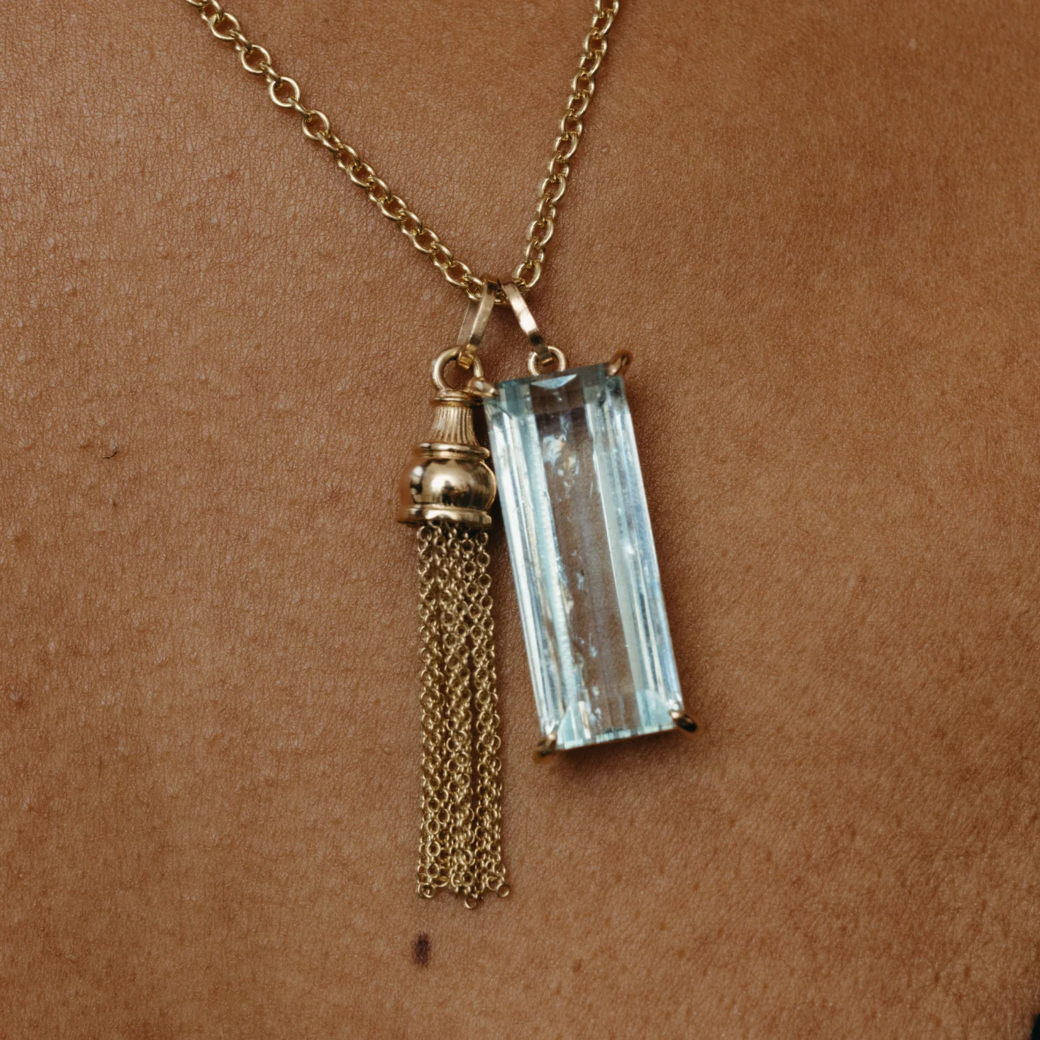 13.58ct Aquamarine Prong Set Charm - Image 2