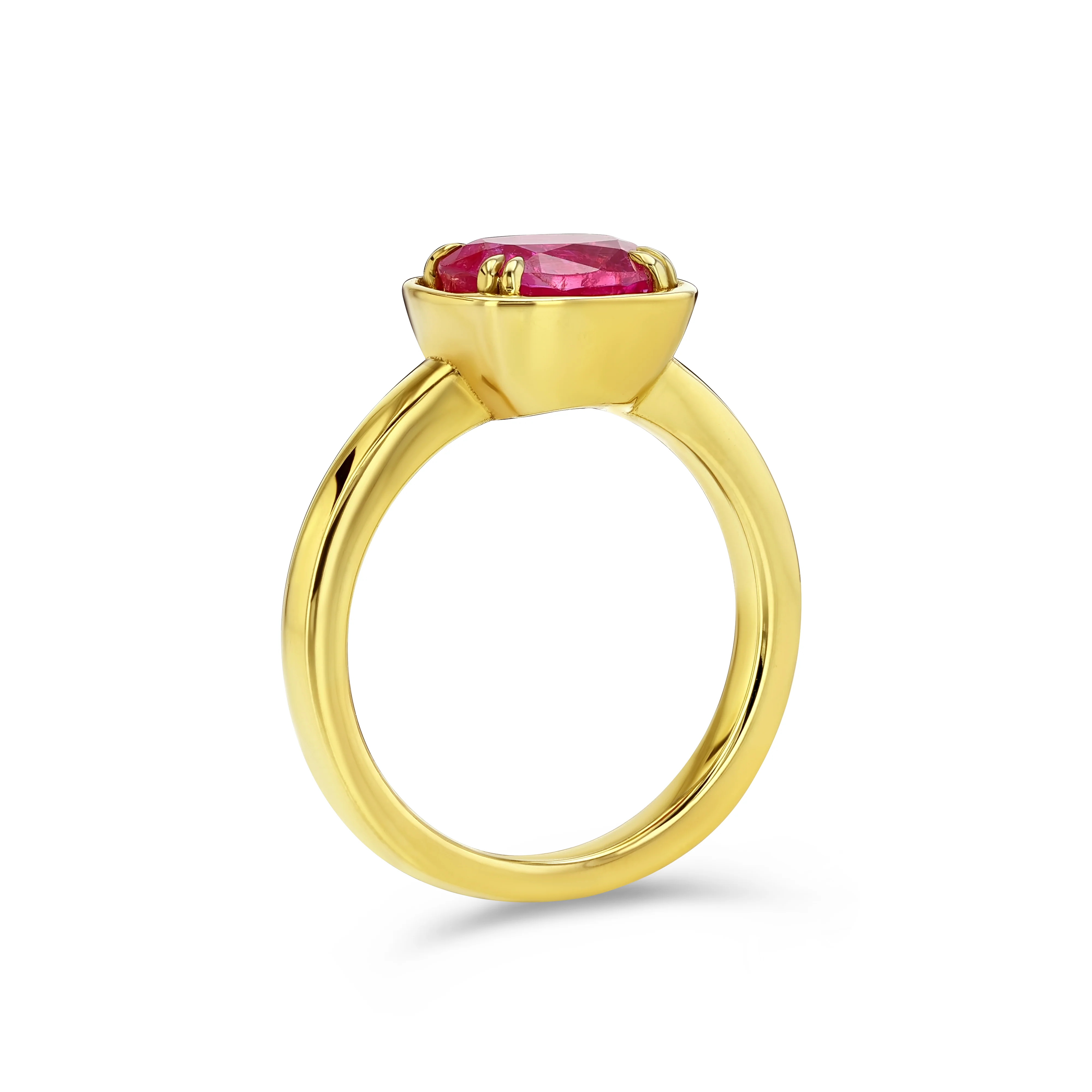 2.64CT RUBY BASKET RING - Image 3