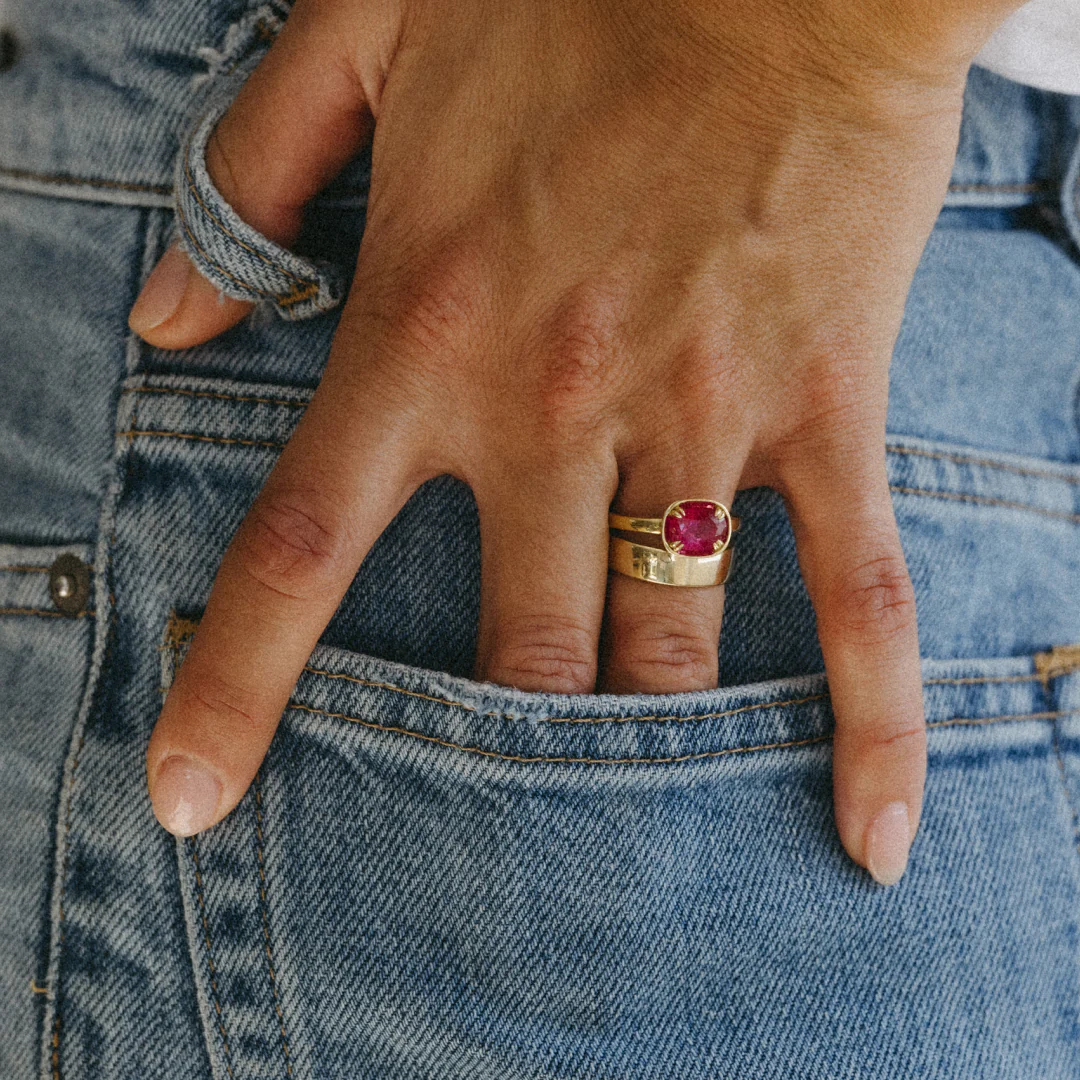 2.64CT RUBY BASKET RING - Image 7