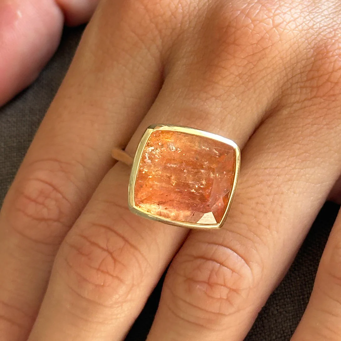 IMPERIAL TOPAZ BEZEL RING - Image 5