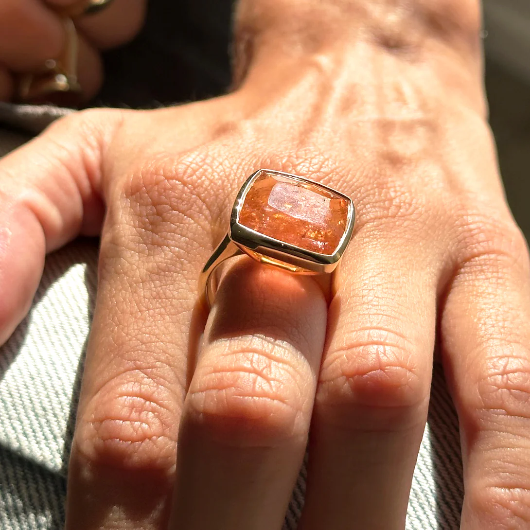 IMPERIAL TOPAZ BEZEL RING - Image 7