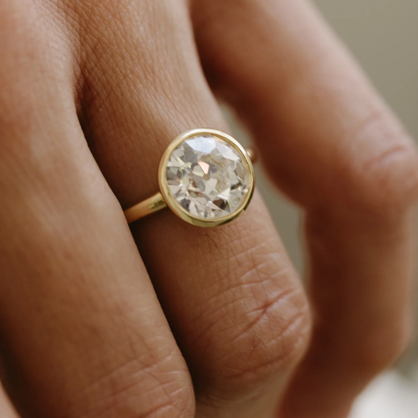 3.02ct Old Euro Lab Diamond Prima Ring - Image 2
