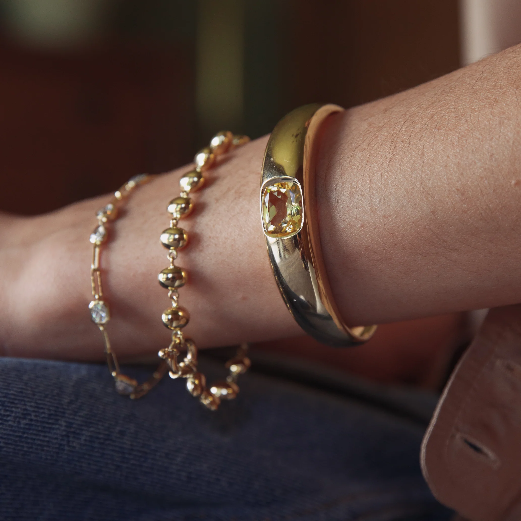 6ct Citrine Cloud Cuff - Image 3