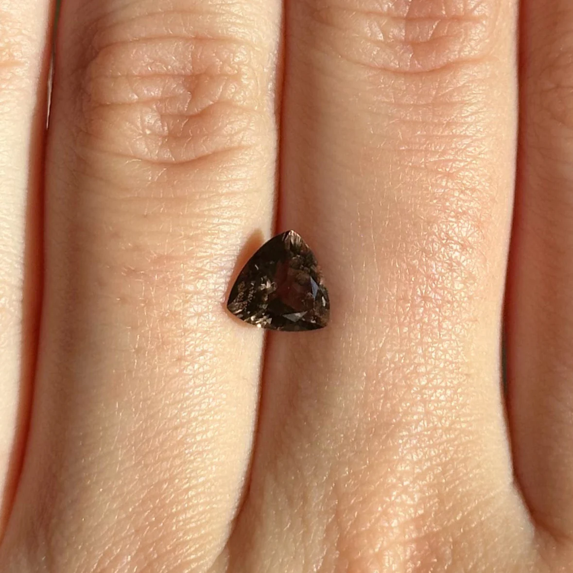 Bespoke 1.21ct Brown Trilliant Tourmaline - Image 2