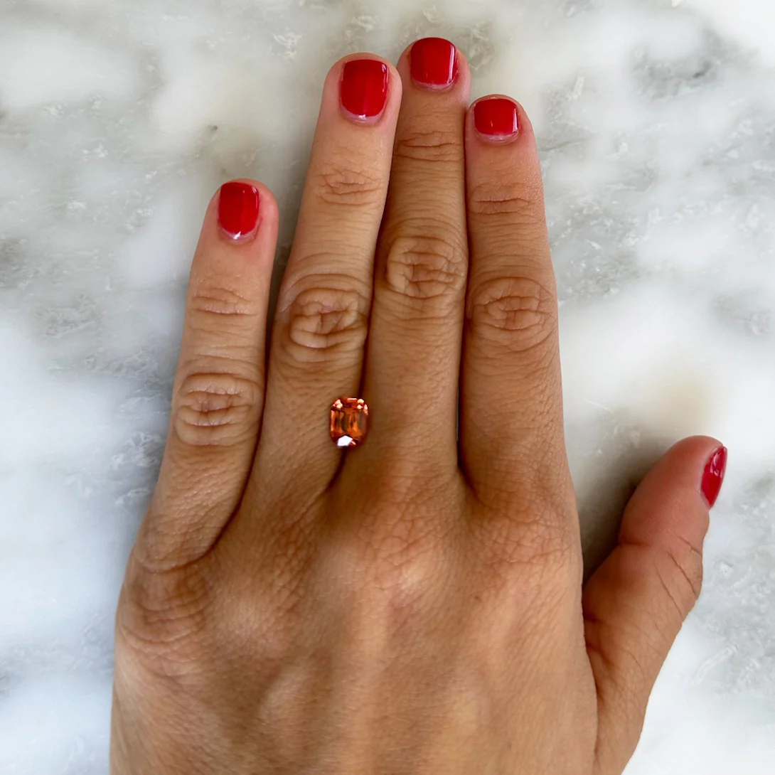 BESPOKE 1.60CT MALAYA GARNET - Image 3