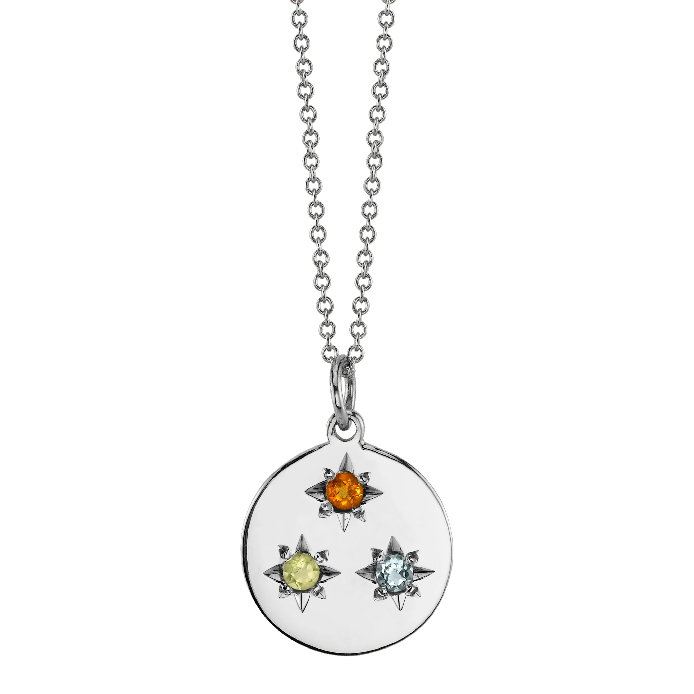 BIRTHSTONE COMPASS CHARM 3 STONES - Image 7