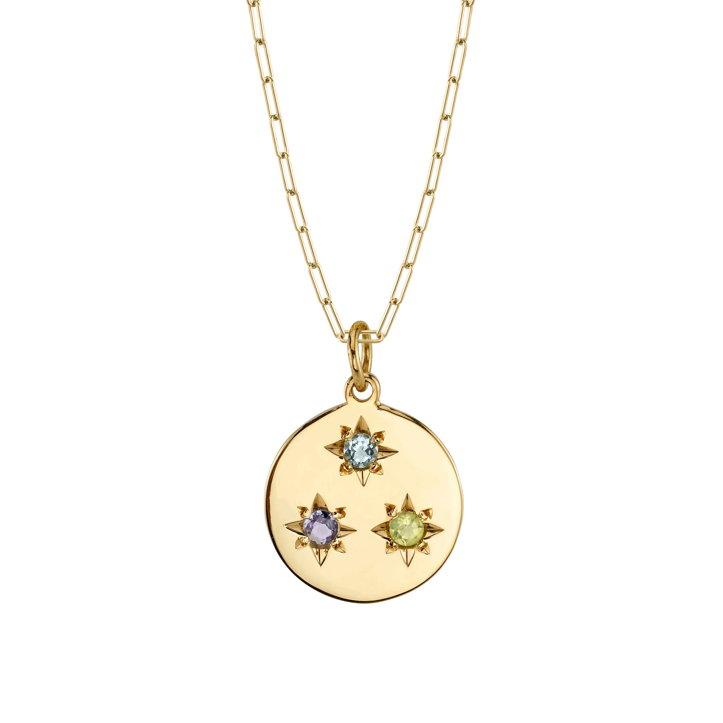 BIRTHSTONE COMPASS CHARM 3 STONES - Image 9