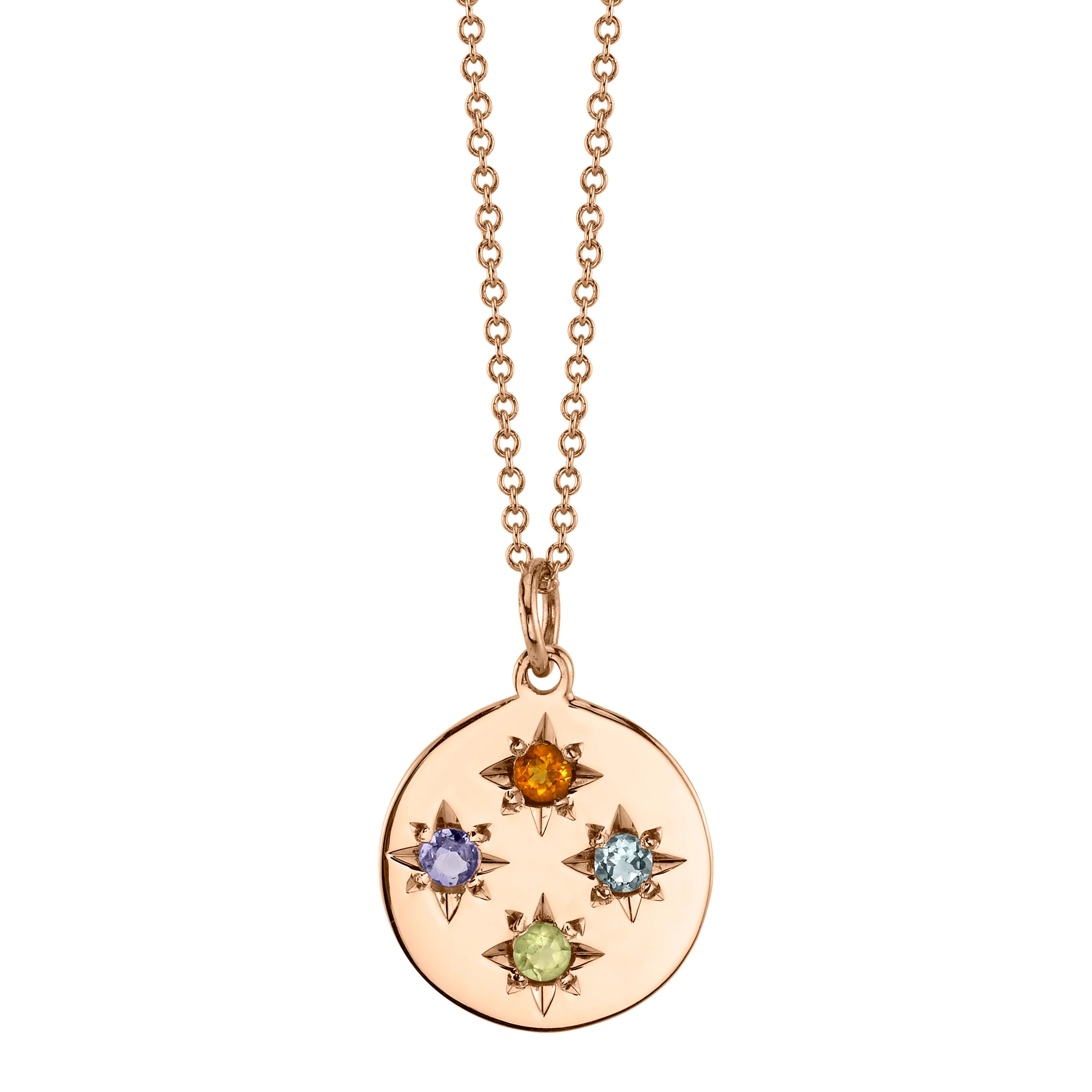 BIRTHSTONE COMPASS CHARM 4 STONES - Image 4