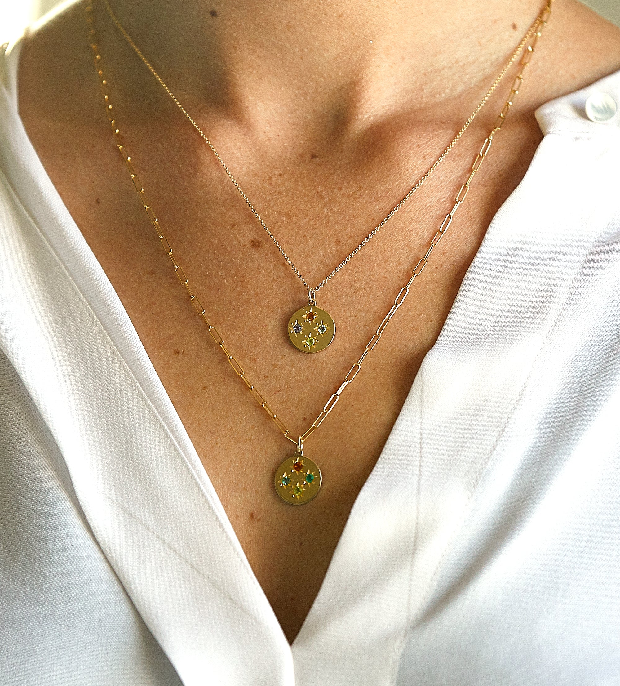 BIRTHSTONE COMPASS CHARM 4 STONES - Image 6