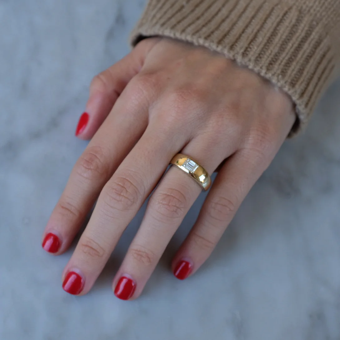 EMERALD CUT DIAMOND CLOUD RING - Image 4