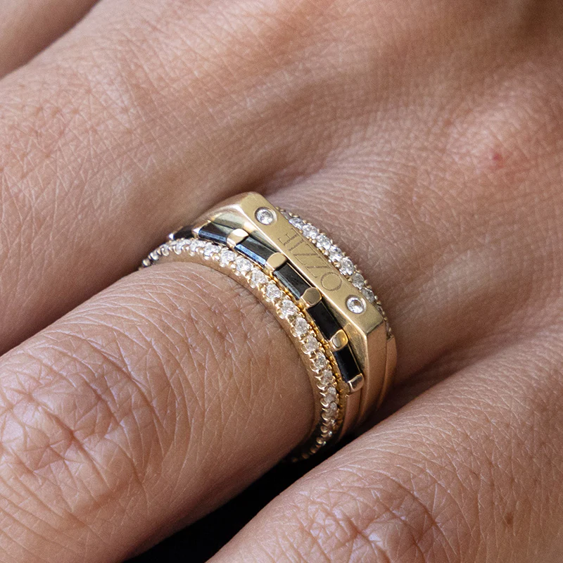 Engraved Bar Signet Ring - Image 4