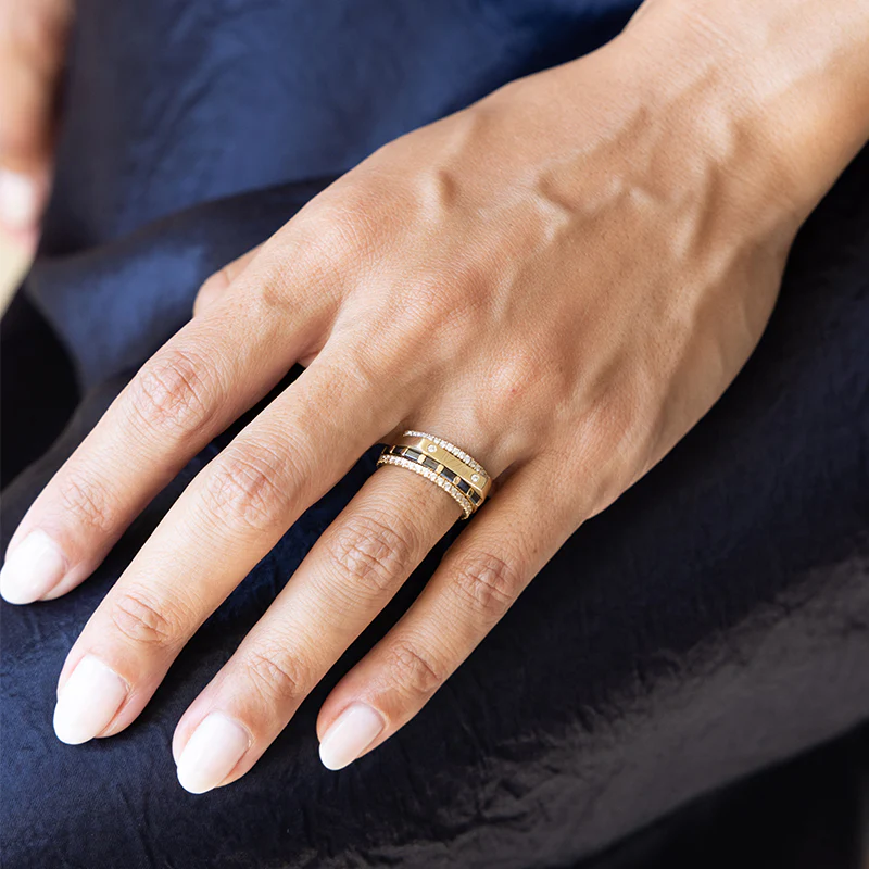 Engraved Bar Signet Ring - Image 7