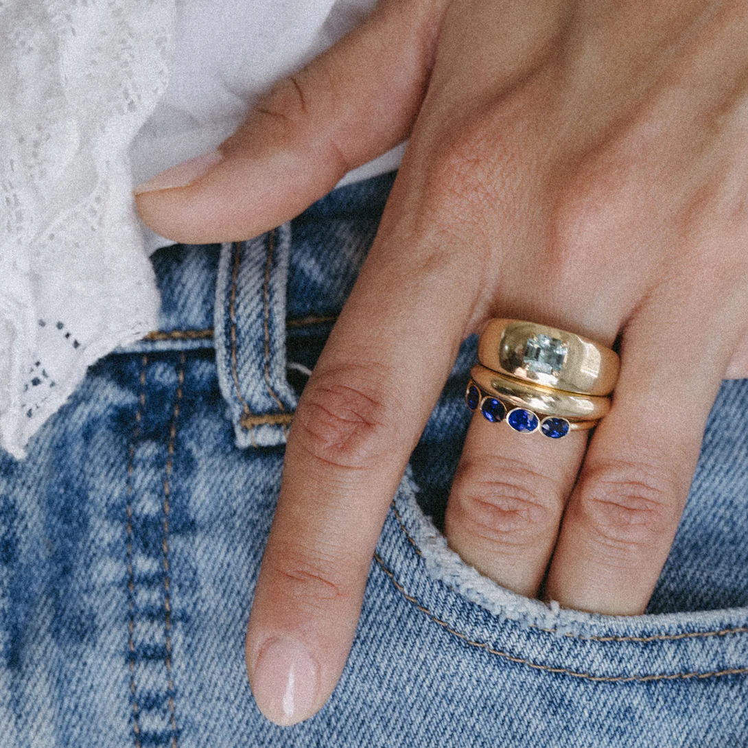 GREEN BERYL CLOUD RING - Image 2