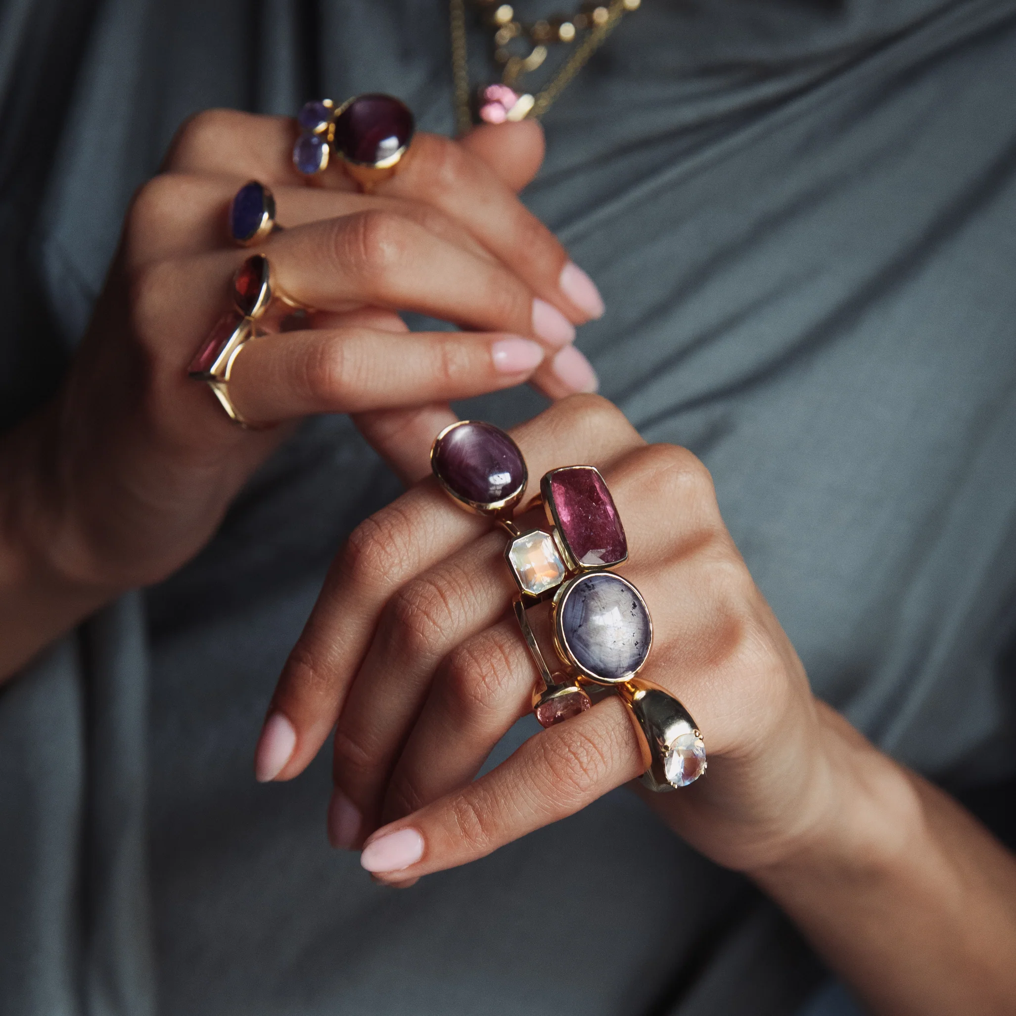 Moonstone Bezel Set Ring - Image 3