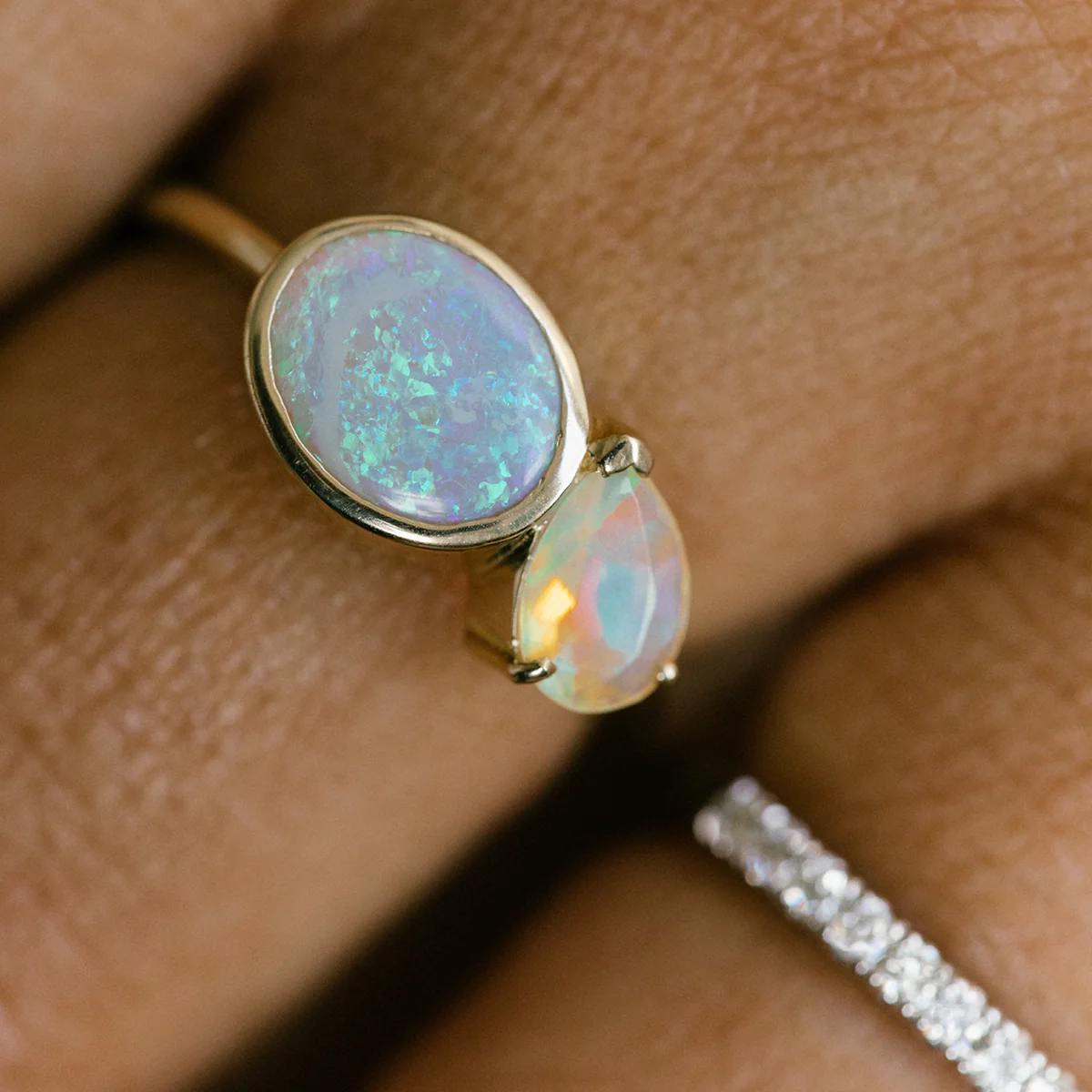 OPAL ZAHA BIRTHSTONE RING - Image 4