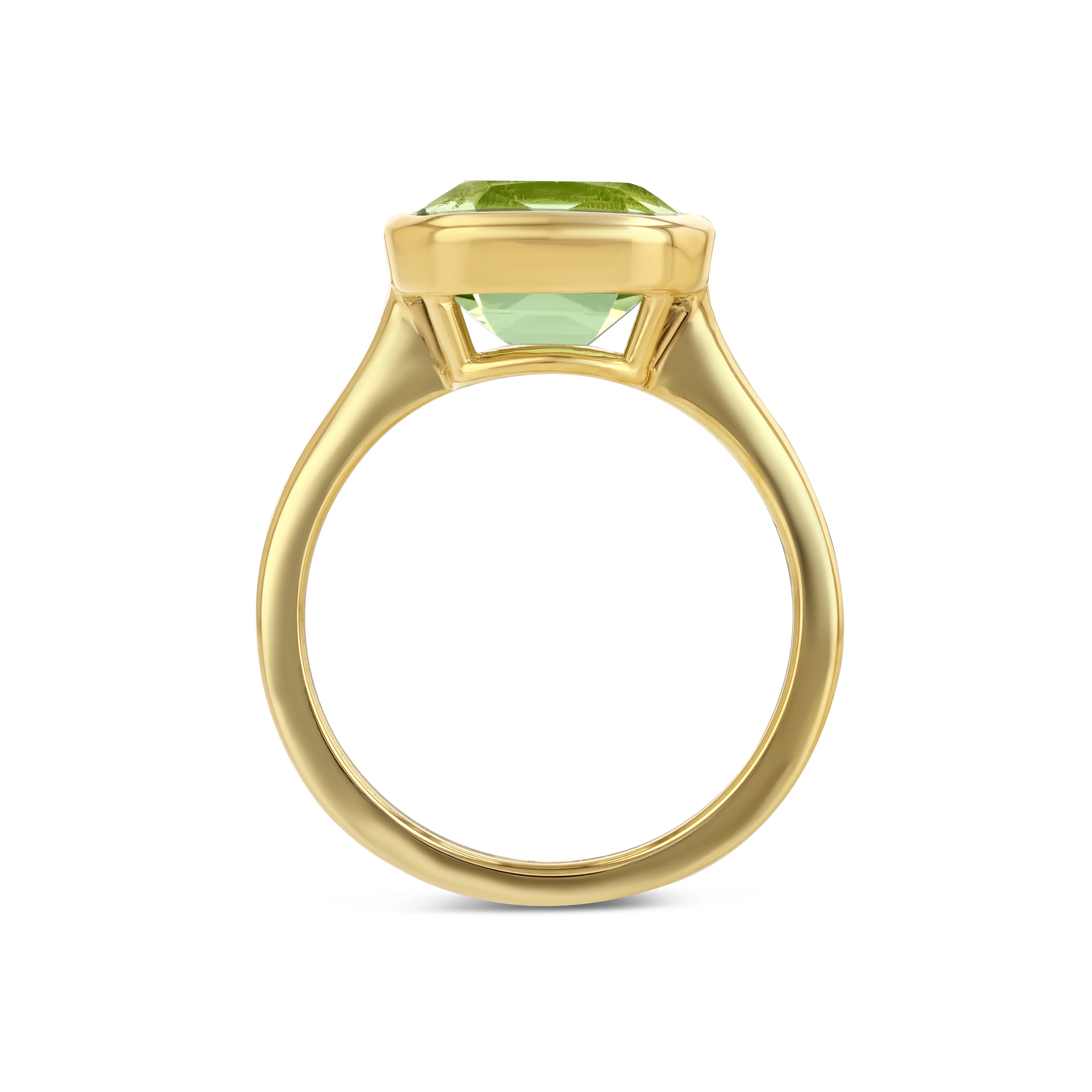 PERIDOT BEZEL SET SOLITAIRE RING - Image 2