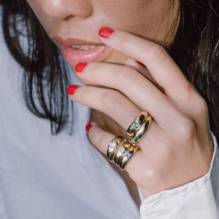 Ruby Petite Cloud Ring - Image 3