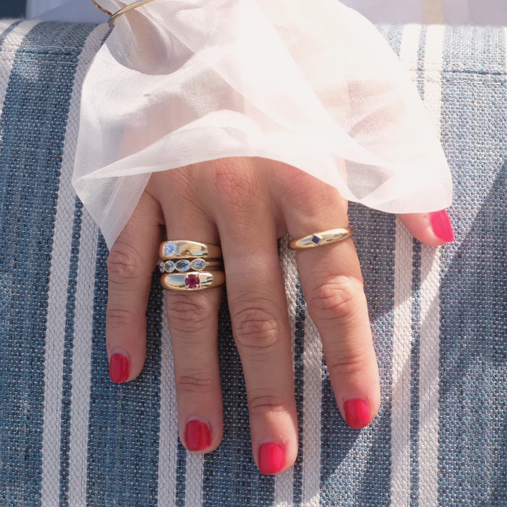 Ruby Petite Cloud Ring - Image 8