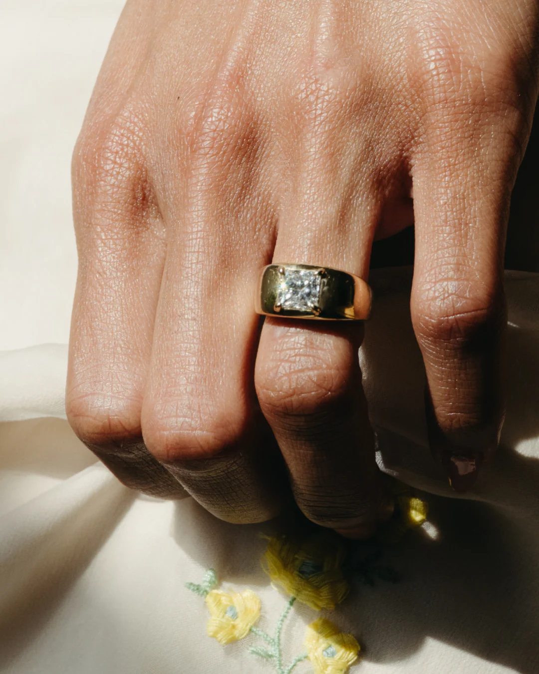 PRINCESS CUT DIAMOND CLOUD RING - Image 2