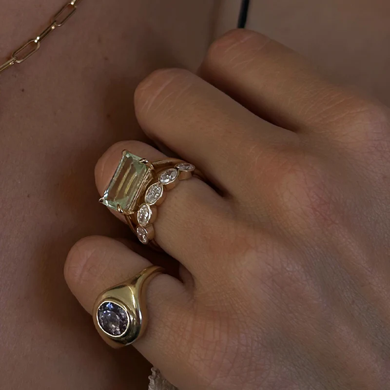 SPINEL RIPPLE SIGNET RING - Image 3