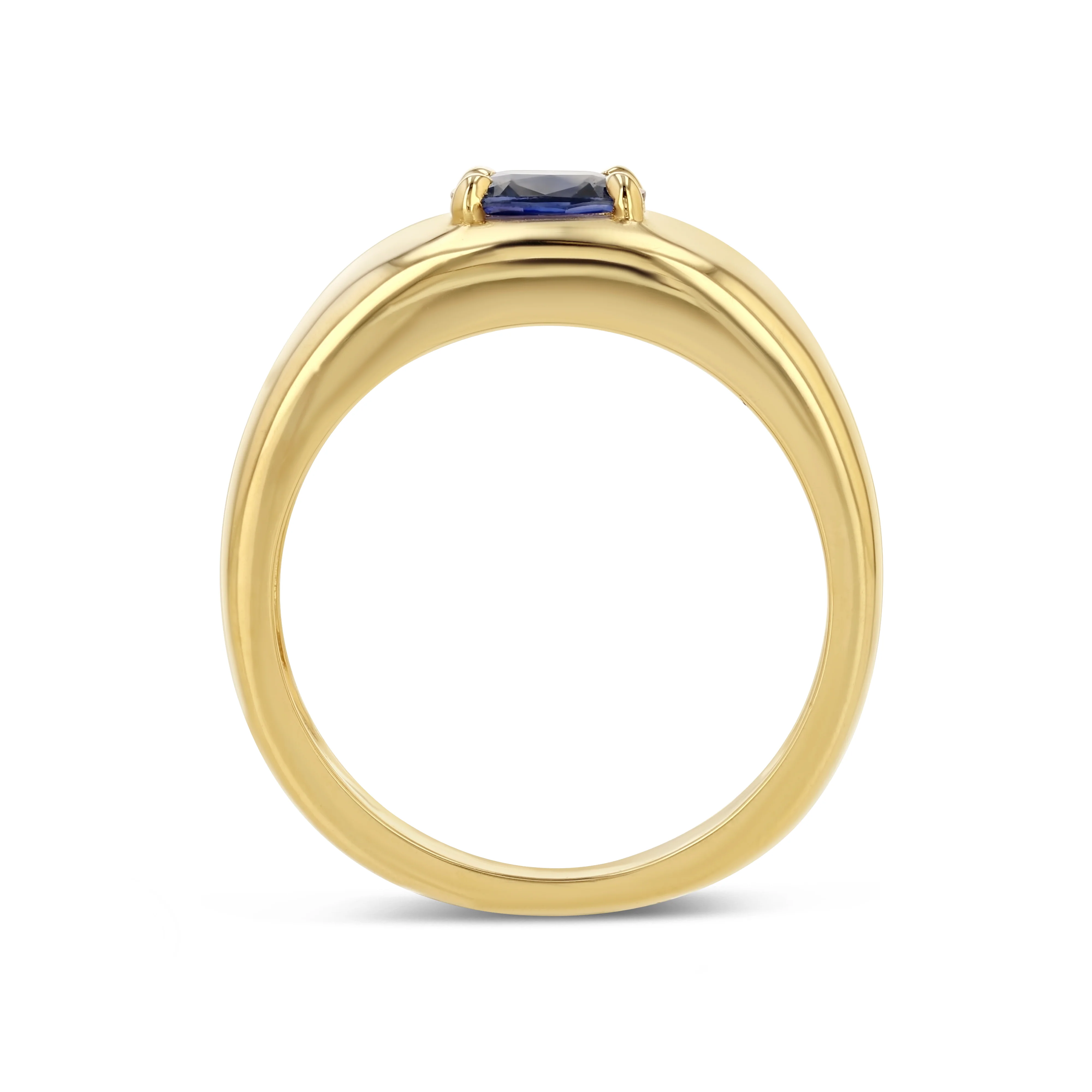 Sapphire Cushion Cut Cloud Ring - Image 3