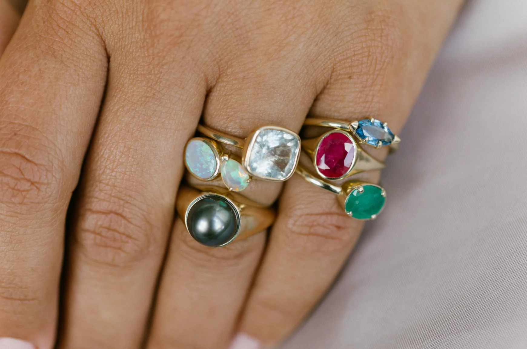 SAPPHIRE JUNKO BIRTHSTONE RING - Image 4